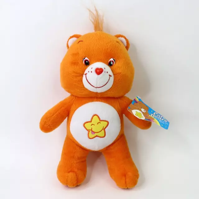 Care Bears Laugh A Lot Bear Plush Stuffed Animal Toy 10" Orange Vintage 2003