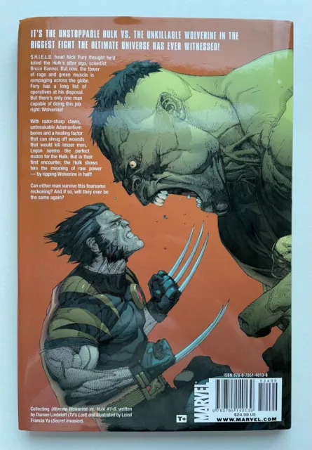 Ultimate Comics Wolverine Vs. Hulk Premiere HC hardcover 3