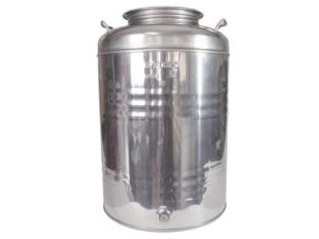 Fusto inox per olio graffato lt.50 - ø mm.375x580h. 1 pezzi Maffei