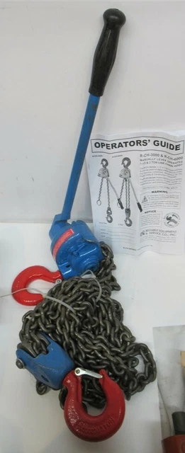 Reliable R-CH-6000, 3 Ton Lever Chain Hoist, 54" Standard Lift