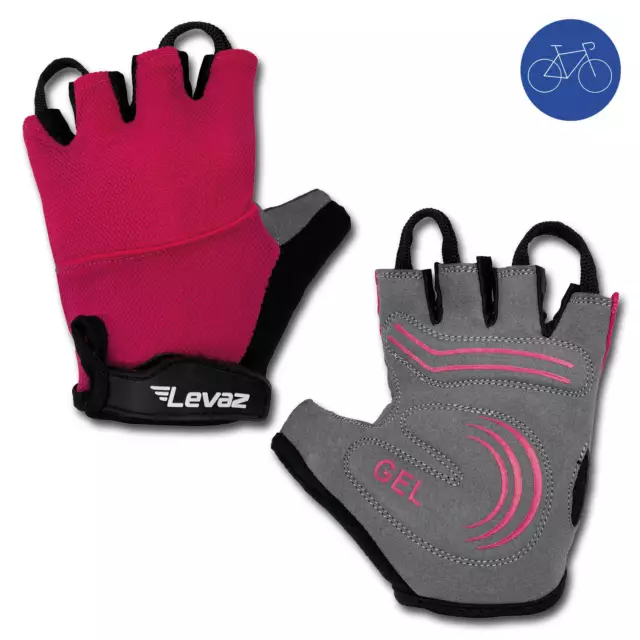 Guantes de Ciclismo sin Dedos Verano BMX Bicicleta Guante Mujer De Levaz