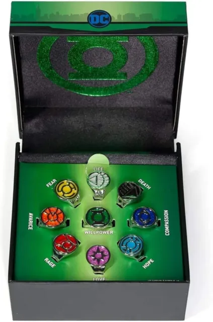 DC Comics Green Lantern Power Rings - Set of 9 Rings 3