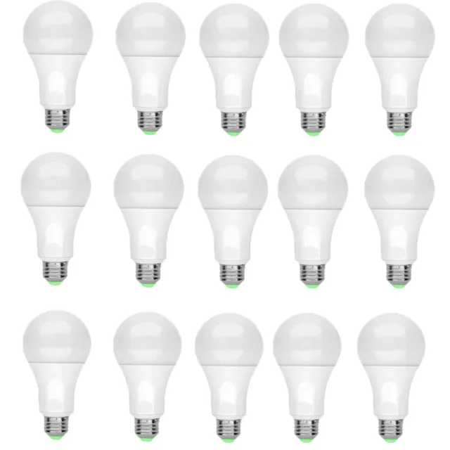 Lot A19 LED Light E26 Bulbs 15W Equivalent 150W 6500K Daylight White Replacement