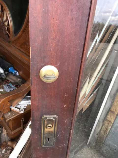 Cm 65 Antique Beveled Glass Full View Entrance Door Drip Edge 35.75 X 83.5 11