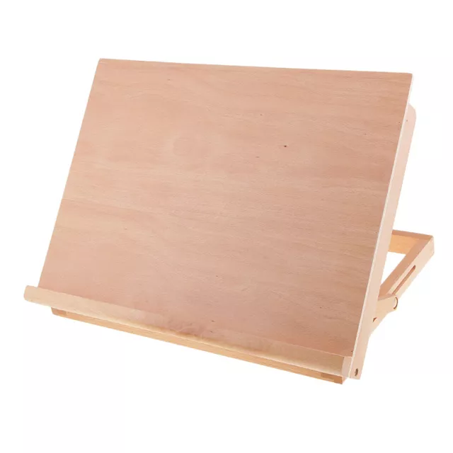 Art and Craft Workstation Wooden Drawing Board Adjustable Table Easel