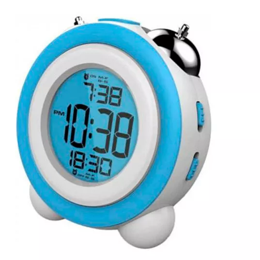 Reloj Despertador digital Daewoo DCD 220 azul retroiluminada alarma dual (NUEVO)