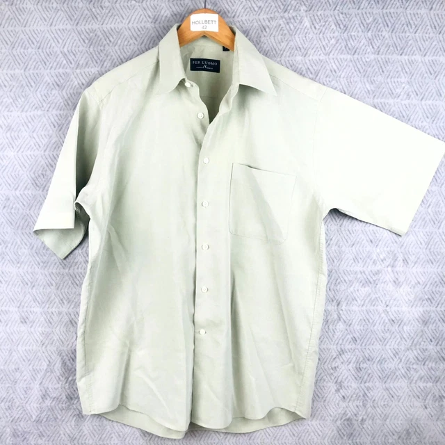 Chemise Verte Manches Courtes KAPORAL Randy - Taille M - Coton - Occasion Excellent état