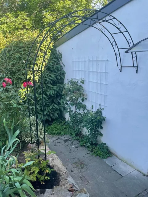 Wandrosenbogen HOLLAND RUND B 1,8 m Halbpergola Wand Rosenbögen Rozenboog Massiv