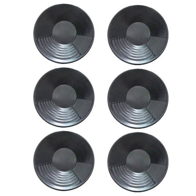 6 Pcs Plastic Gold Pan Basin Mining Dredging Prospecting for Sand GolN6D6