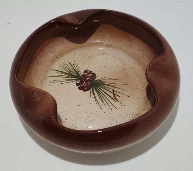 Romco Pine Cone Ashtray Rocky Mountain Pottery Vintage