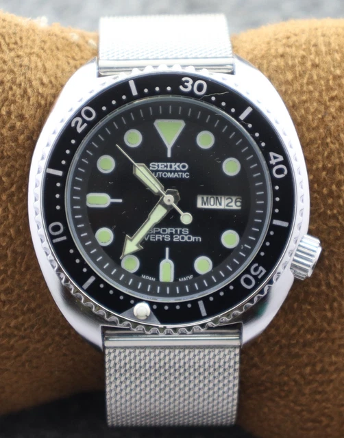 Lunetta In Ceramica Nera Per Seiko SKX031, Inclinata, Tipo Sea-Dweller