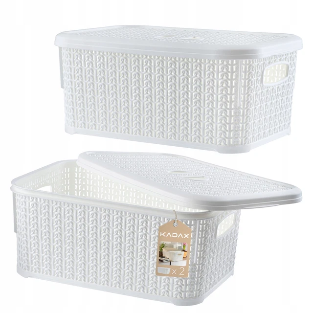 3 PIÈCES BOÎTE De Rangement, Panier De Rangement En Plastique, Organisateur A EUR 26,70 - FR