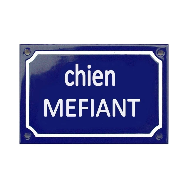 Plaque de rue émaillée de 10x15cm faite au pochoir : ENTRÉE DES ART