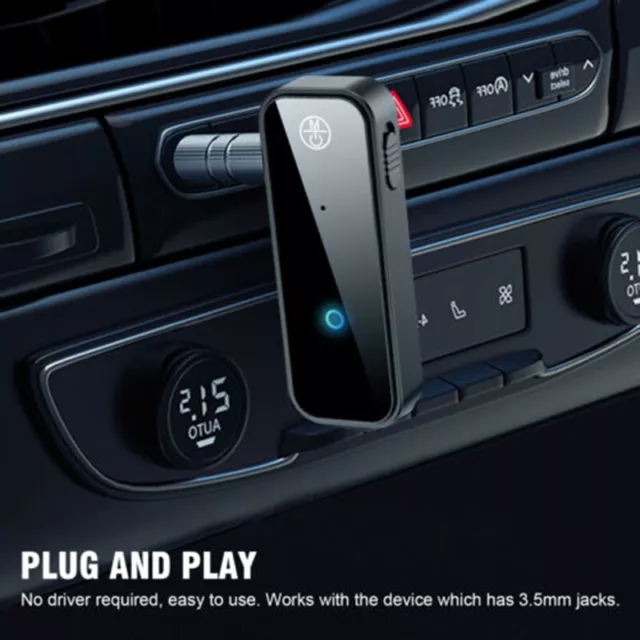 Récepteur Adaptateur Émetteur Bluetooth 5.0 Voiture Aux 3.5Mm Audio 2 En 1 R