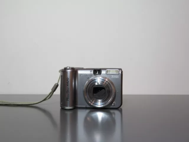 Canon PowerShot A620 7.1MP Digital Camera - Silver TESTED