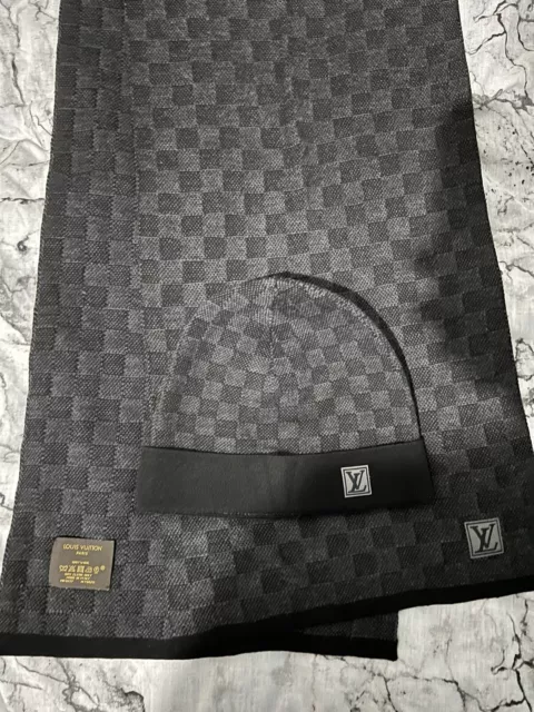 vuitton hat and scarf