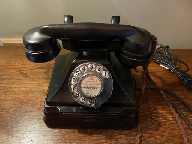 GPO Bakelite converted Telephone and Bell Box.