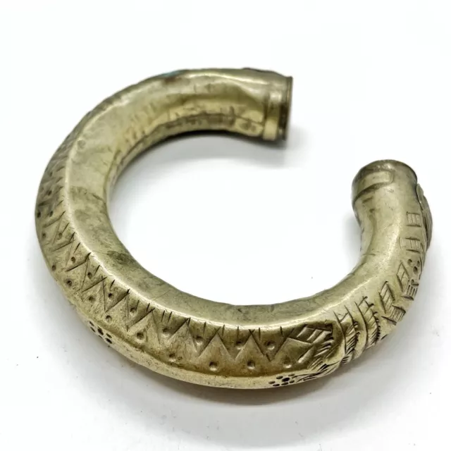Antiguo Brazalete Grande de Oriente Medio Joyería Arte Cultura Islámica Asiática Antiguo
