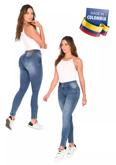 PANTALONES DE MUJER Colombianos Push-Up Jeans Levanta Cola Pompis Butt  Lifter £52.12 - PicClick UK