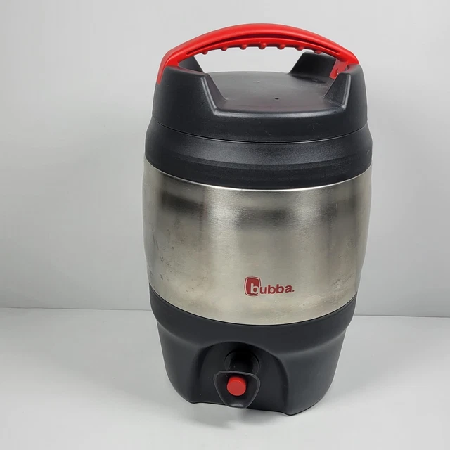 Bubba 128oz ~ 1 Gallon Stainless Steel Insulated Thermos w/Spout Gray Red EUC