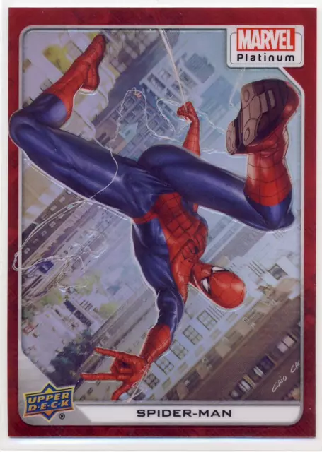 2023 Marvel Platinum Red Rainbow 61 Spider-man Spiderman BEAUTIFUL COLOR MATCH