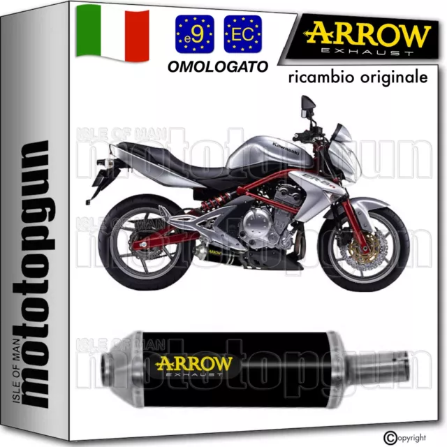 Arrow Scarico Omologato Maxi Race-Tech Nero Kawasaki Er6N Er-6N 2011 11