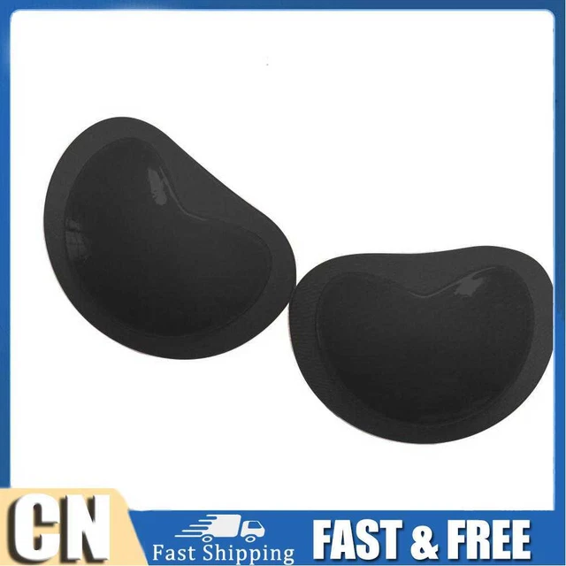 1 par de sujetadores esponja push up push up para mujer almohadilla para el pecho transpirable (negro)