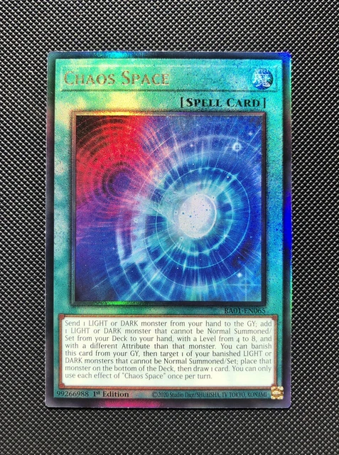 Yugioh | Chaos Space | RA01-EN065 | Prismatic Ultimate Rare | NM