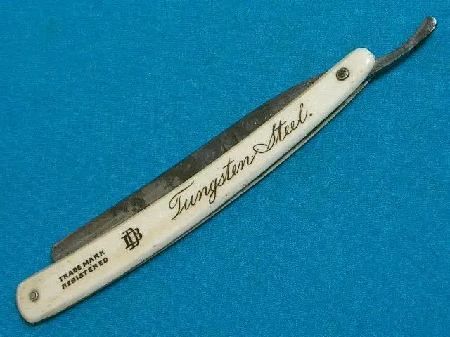 Rare Vintage Deckelman Brs Tungsten San Francisco Barbers Straight Razor Knife
