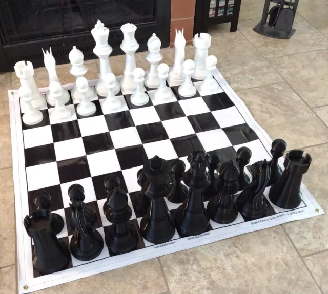 Giant 16" indoor / Outdoor Chess Set with 16-1/5" Tall Kings 15 inch Queens