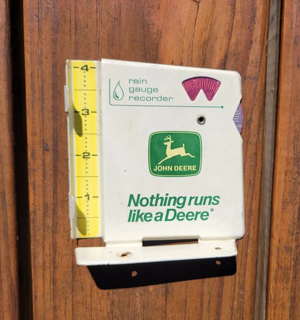 VINTAGE JOHN DEERE Rain Gauge 33.00 PicClick