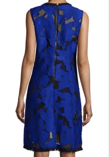 Elie Tahari Women’S Ophelia Floral Fil Coupe Sleeveless Dress Size 6 2
