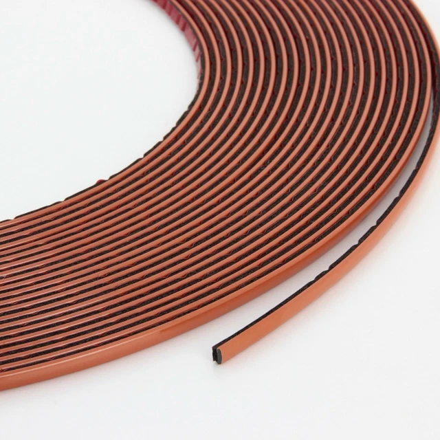 Listello decorativo arancione 4 mm x 15 m autoadesivo universale contorno auto listello decorazione
