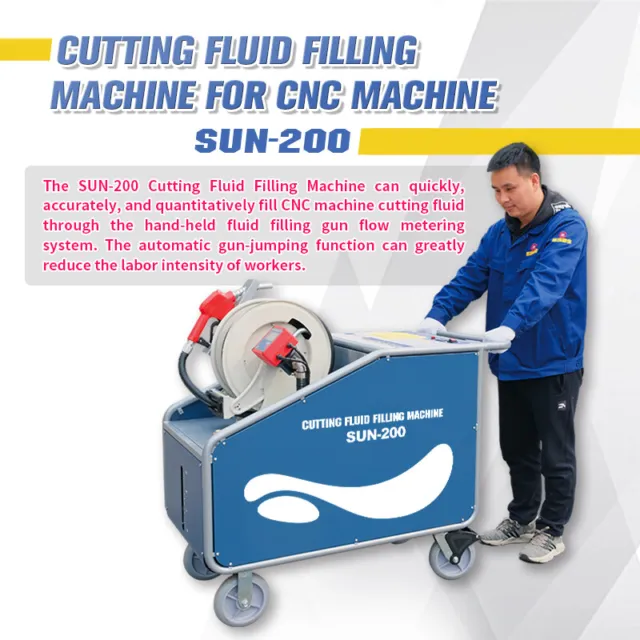 SUN-200 Cutting Fluid Filling Machine Coolant Filling Machine for CNC Machine