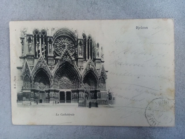 Cpa Reims La Cathédrale