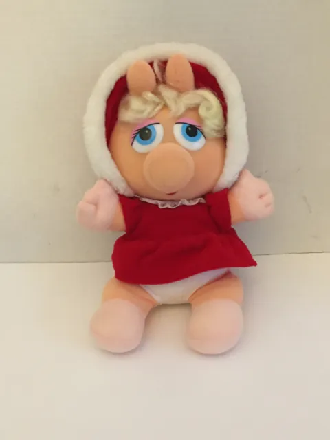 1987 Henson's Muppet Babies / Baby Miss Piggy Plush Doll Vintage Collectible