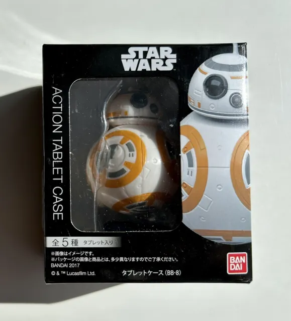 Star Wars Bandai BB-8 Figure / Droid / Action Tablet Case - dal Giappone - IMBALLO ORIGINALE