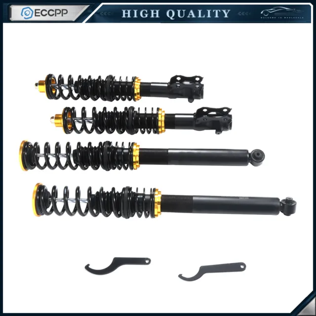 Coilovers Shocks Struts Suspension Lowering Kit For 95-2002 VW Cabrio Adjustable