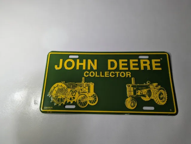 John Deere Collector License Plate 12” x 6” Licensed Product Green 94D-1001
