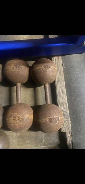 Paire d'haltères ronds - 2 x 5 KG pas cher