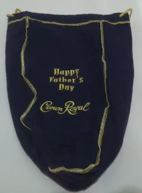 Limited Edition Crown Royal Purple Bag Happy Father's Day 1.75 L 12.5" x 5" x 4"
