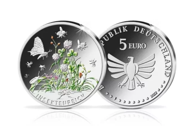 5 Euros Commemorative Germany 2022 Insect UNC - Insektenreich