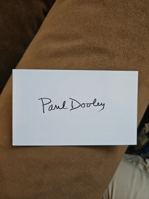 Paul Dooley Signed Index Card - Played Sarge In Cars And Wimpy In Popeye