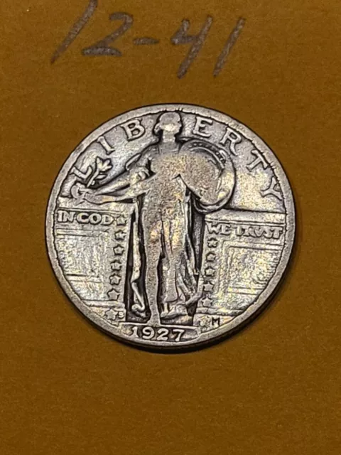 1927 S  Standing Liberty Quarter F  Lot 12-41