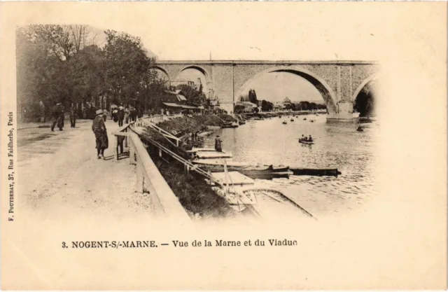 CPA Nogent vue de la Marne et du Viaduc (1363366)