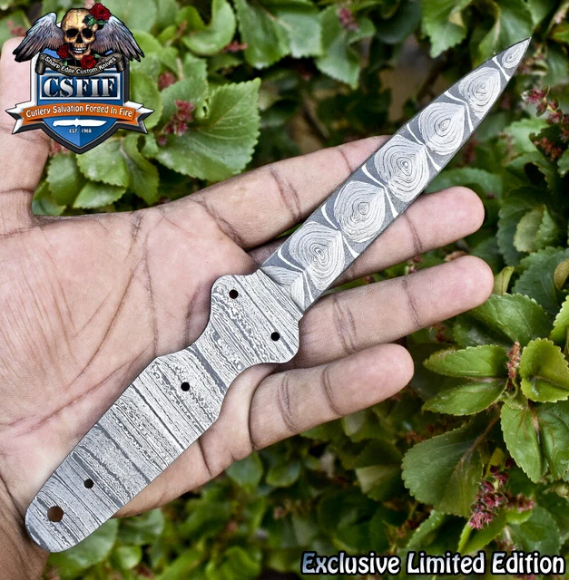 CSFIF Hand Forged Knife USA Damascus Blank Blade Wootz Gift Best Selling