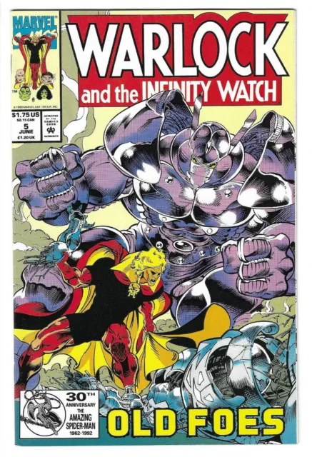 WARLOCK & THE INFINITY WATCH #5 -- HI-GRADE! Marvel! Jun 1992! NM-    ***B3G1***