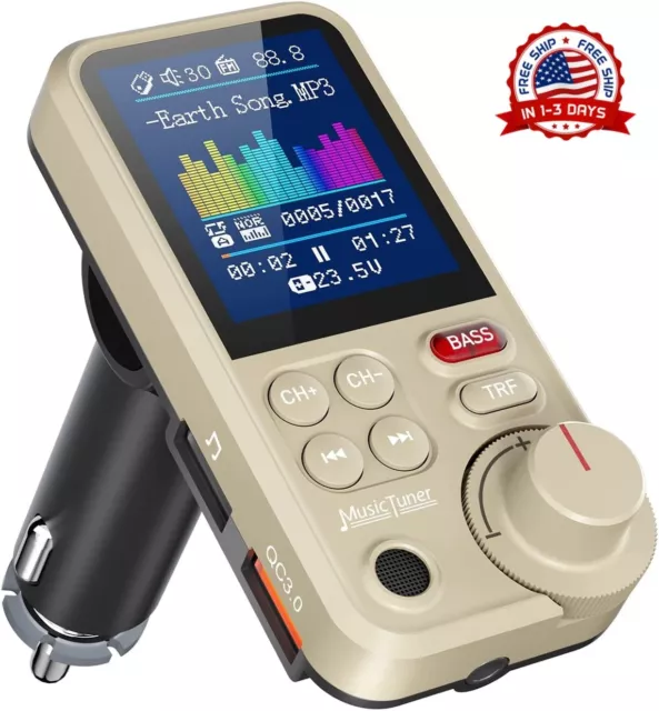 Transmisor De Audio FM Para Auto Bluetooth 5.0 USB Receptor Radio For Carro NEW