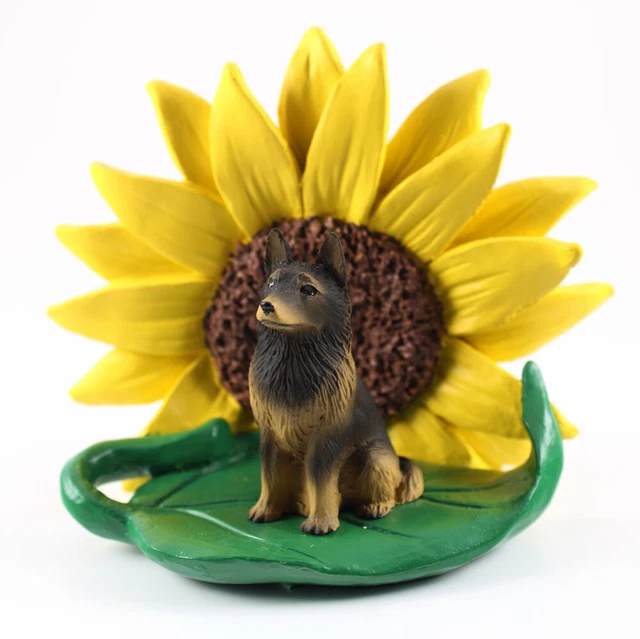 Belgian Tervuren Sunflower Figurine