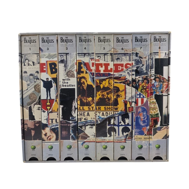 BEATLES ANTHOLOGY 8-VOLUME VHS Box Set 1996 Apple Corps Full Pre-Owned ...